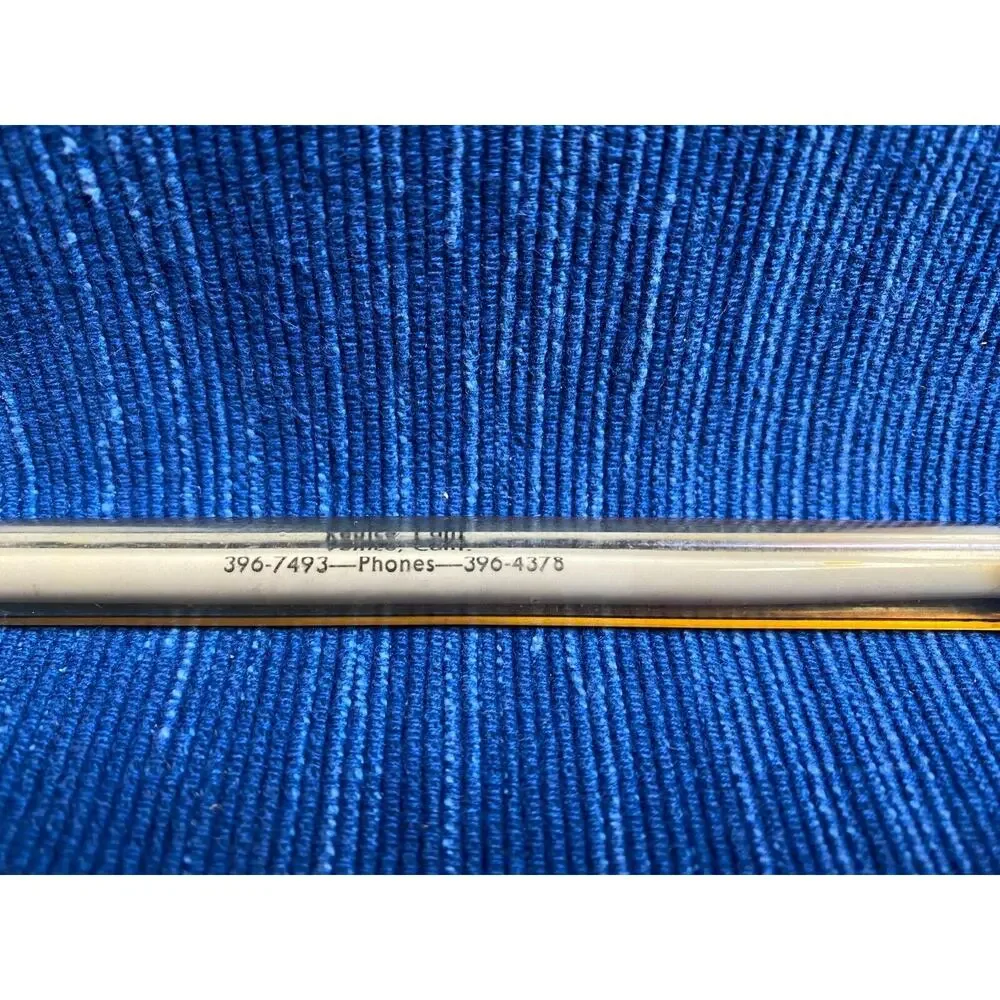 VTG Venice Glass Co Auto Car Advertising Pen California Plastic Triangle 971A